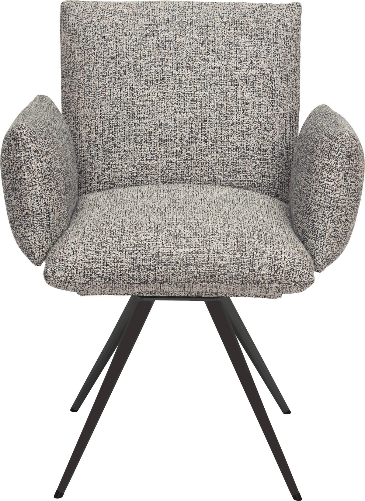 ARMLEHNSTUHL  in Stahl Webstoff  - Anthrazit, Natur, Textil/Metall (72/90/65cm) - Venjakob