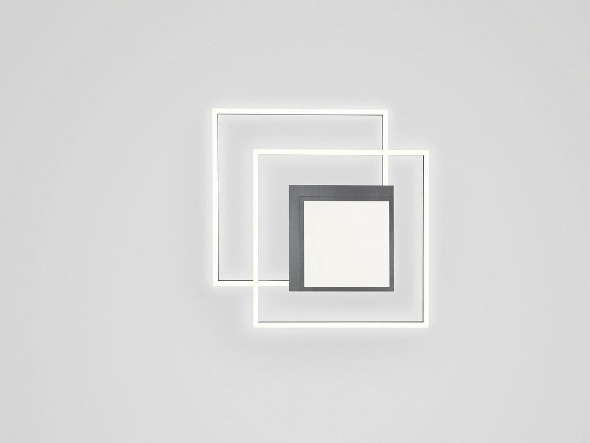 LED-DECKENLEUCHTE 70/6,5 cm   - Anthrazit, Design, Metall (70/6,5cm)