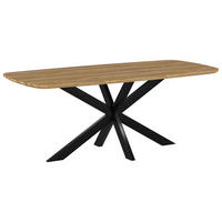 ESSTISCH in Holz, Metall  - Beigebraun/Schwarz, KONVENTIONELL, Holz/Metall (200/77/100cm) - MID.YOU