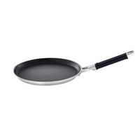 CREPESPFANNE 28 cm  - Edelstahlfarben/Schwarz, Basics, Metall (28cm) - Rösle