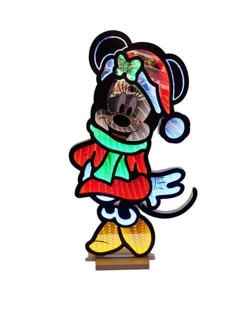 WEIHNACHTSFIGUR Minnie Mouse  - Multicolor, Basics, Metall (60cm) - Disney