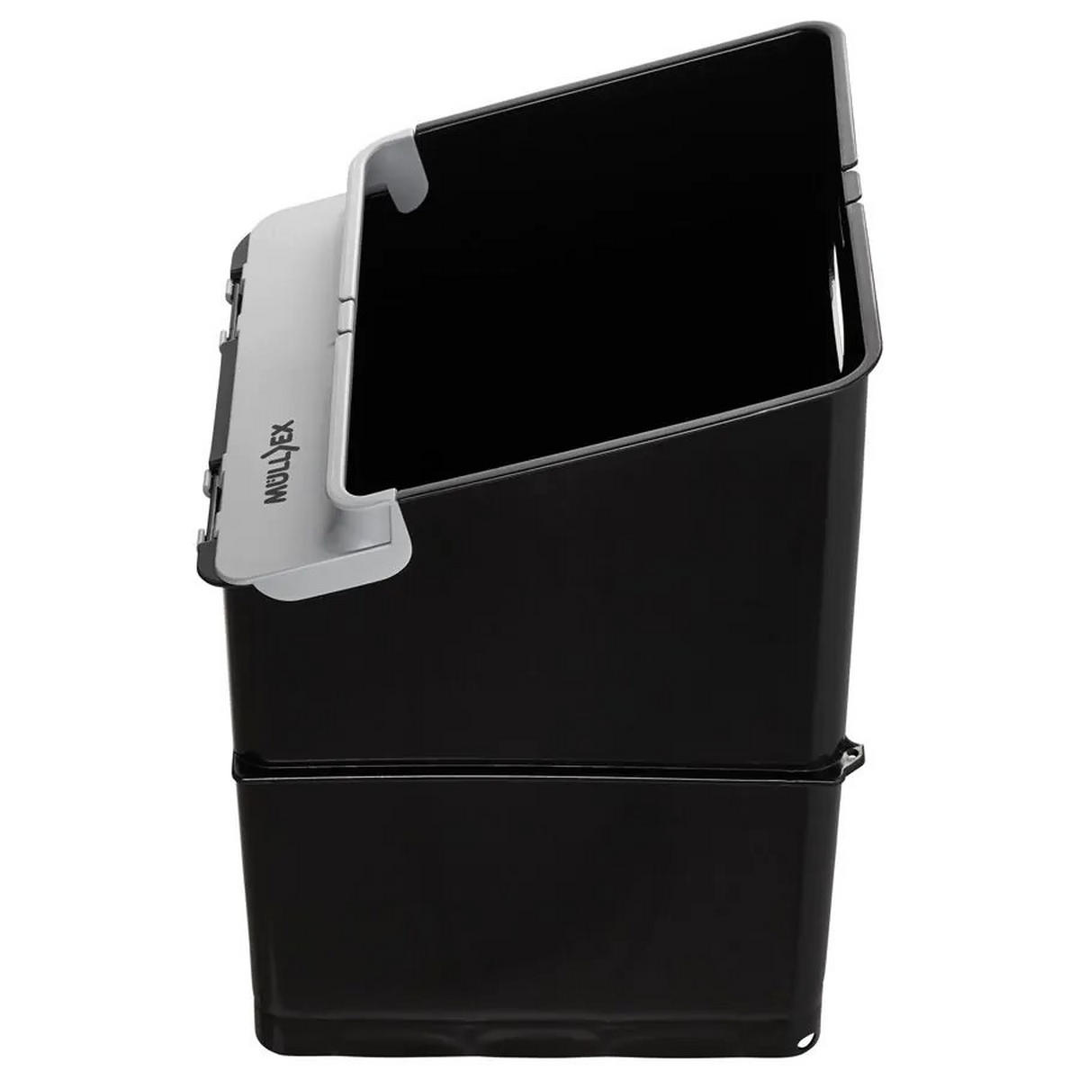 EINBAUABFALLSAMMLER 35 l  Kunststoff  - Schwarz, Basics, Kunststoff (40/40/36,5cm) - HKT