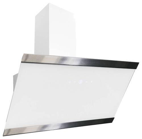 FLÄKTKÅPA CH89090W  - vit, Trend, metall/glas (89,5/74,2-109,2/38,5cm) - Respekta