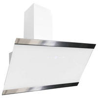 DUNSTABZUGSHAUBE CH89090W  - Weiß, Trend, Glas/Metall (89,5/74,2-109,2/38,5cm) - Respekta