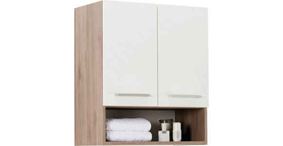 HÄNGESCHRANK 60/70/33 cm  - Chromfarben/Eichefarben, KONVENTIONELL, Holzwerkstoff/Metall (60/70/33cm) - Carryhome