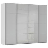 SCHWEBETÜRENSCHRANK 271/235/68 cm,  in Seidengrau, 4 Tür(en)  - Chromfarben/Seidengrau, KONVENTIONELL, Glas/Holzwerkstoff (271/235/68cm) - Novel
