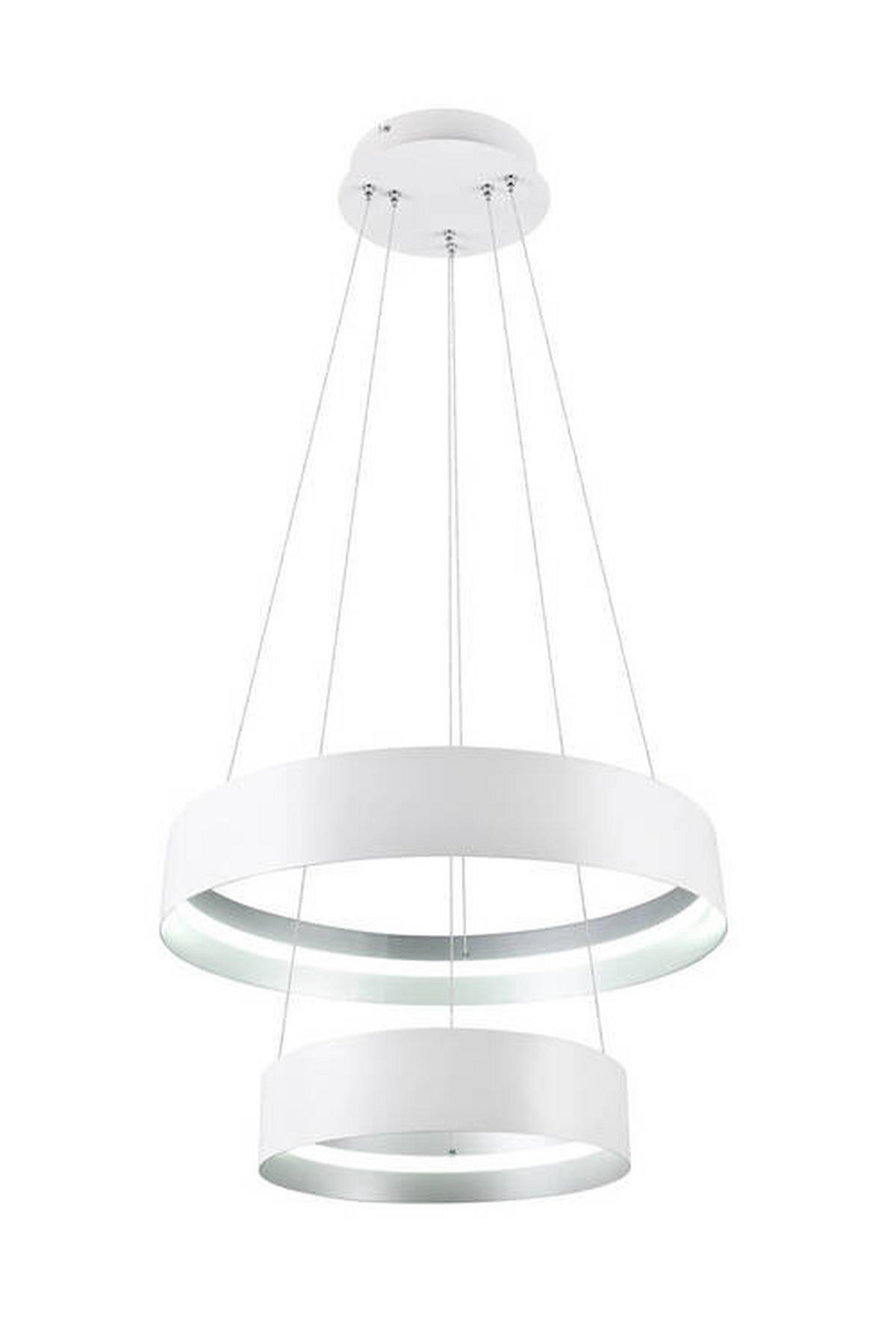 ZÁVĚSNÉ LED SVÍTIDLO, 50/150 cm  - bílá/barvy stříbra, Design, kov (50/150cm) - Musterring
