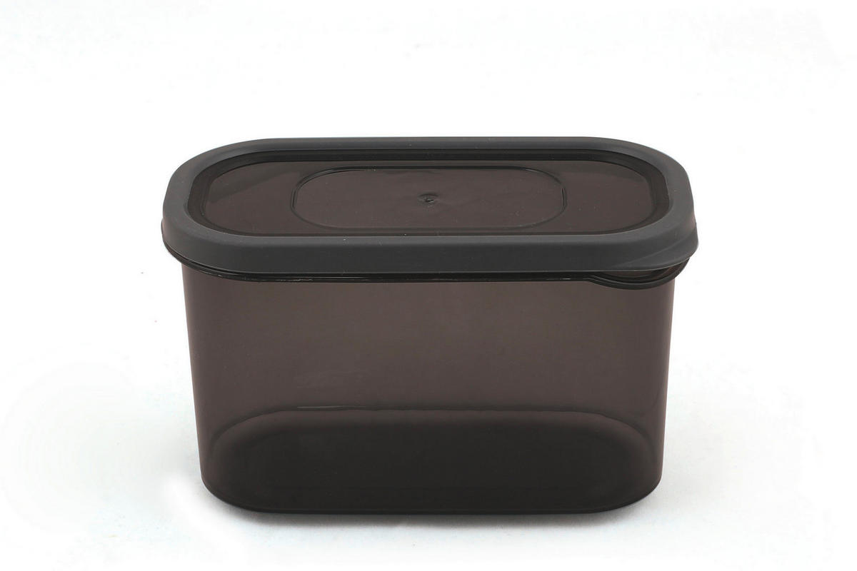 VORRATSDOSENSET 12-teilig  - Klar/Anthrazit, Basics, Kunststoff (8/16/11cm) - P & B