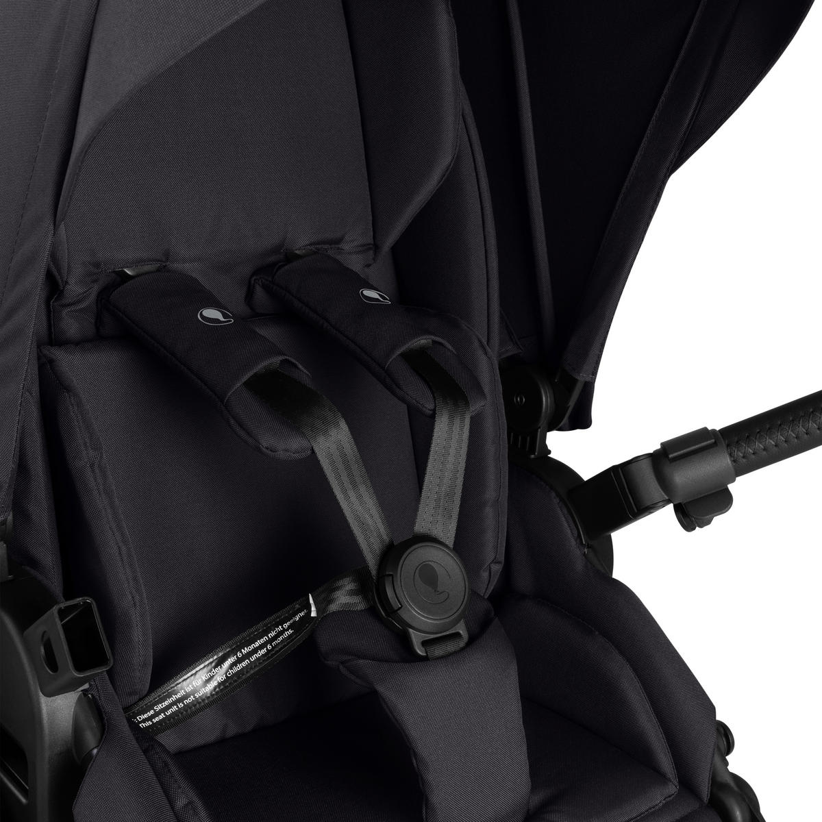 KINDERWAGEN  Salsa 5 Air  Coal  - Schwarz, Basics, Textil/Metall (63/118/95,5cm) - ABC Design