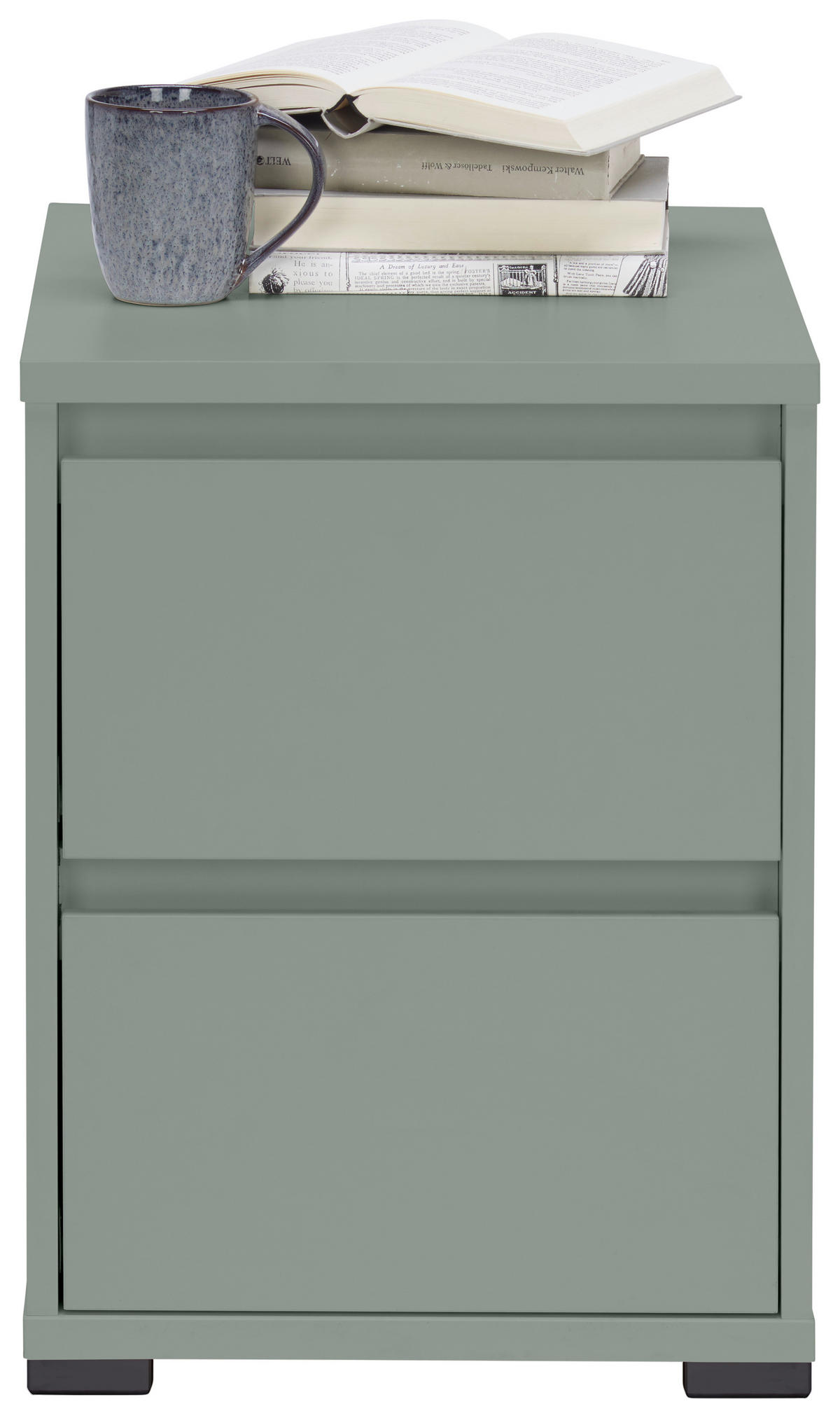 NACHTSCHRANK 40,1/54,8/48 cm  - Anthrazit/Graugrün, Design, Holzwerkstoff/Kunststoff (40,1/54,8/48cm) - Carryhome