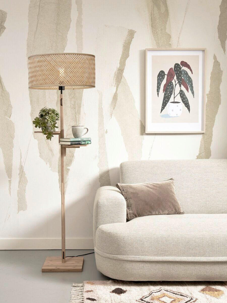 STOJACÍ LAMPA, 50/50/158 cm - přírodní barvy, Trend (50/50/158cm) - Good & Mojo