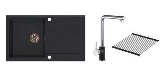 SET SUDOPERA I SLAVINE  86/50 cm          - crna, Basics, kamen (86/50cm)