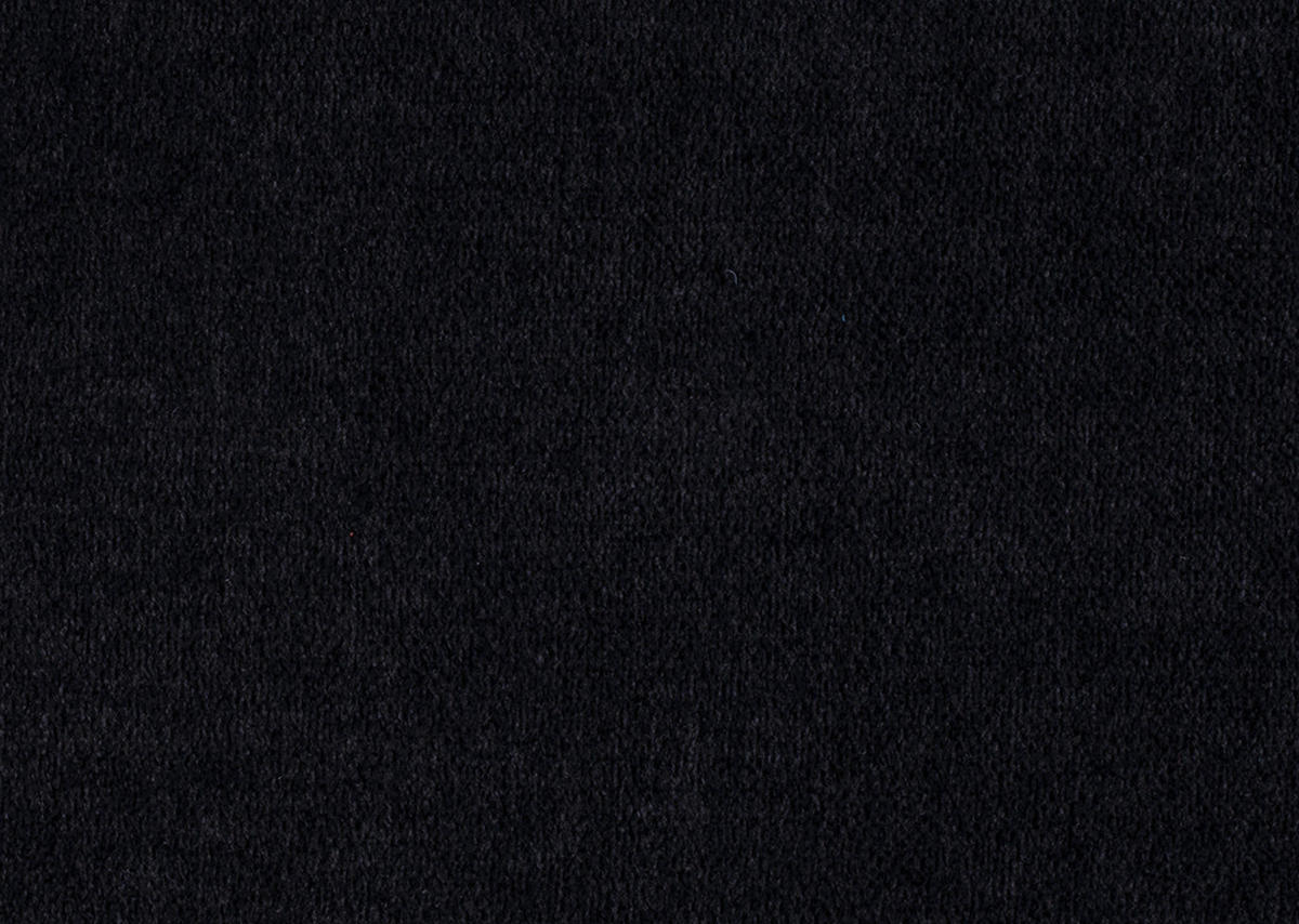 ECKSOFA in Chenille, Mikrofaser Schwarz  - Schwarz, Design, Textil/Metall (157/299cm) - Dieter Knoll