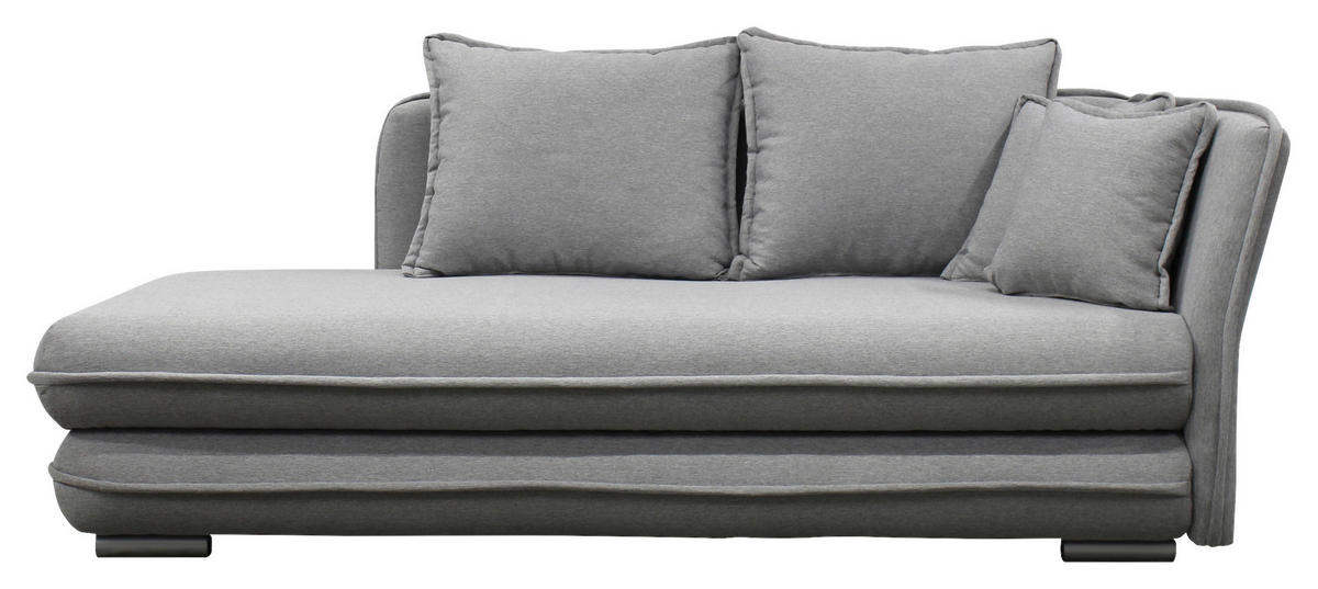 LIEGE Flachgewebe Grau  - Silberfarben/Grau, Design, Kunststoff/Textil (224/84/99/107cm) - MID.YOU