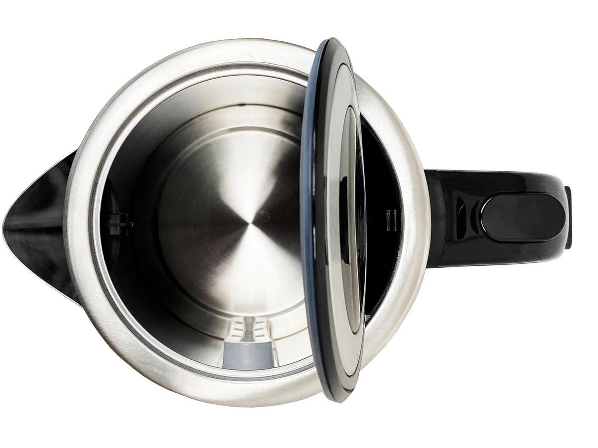 WASSERKOCHER 1.7 l  - Silberfarben/Schwarz, MODERN, Metall (14/24cm) - Silva Homeline