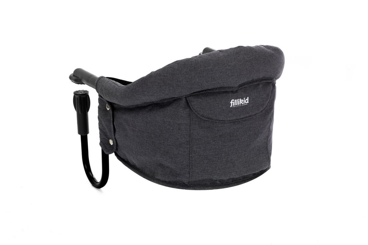 TISCHSITZ - Dunkelgrau/Schwarz, Basics, Kunststoff/Textil (45/36/30cm) - Fillikid