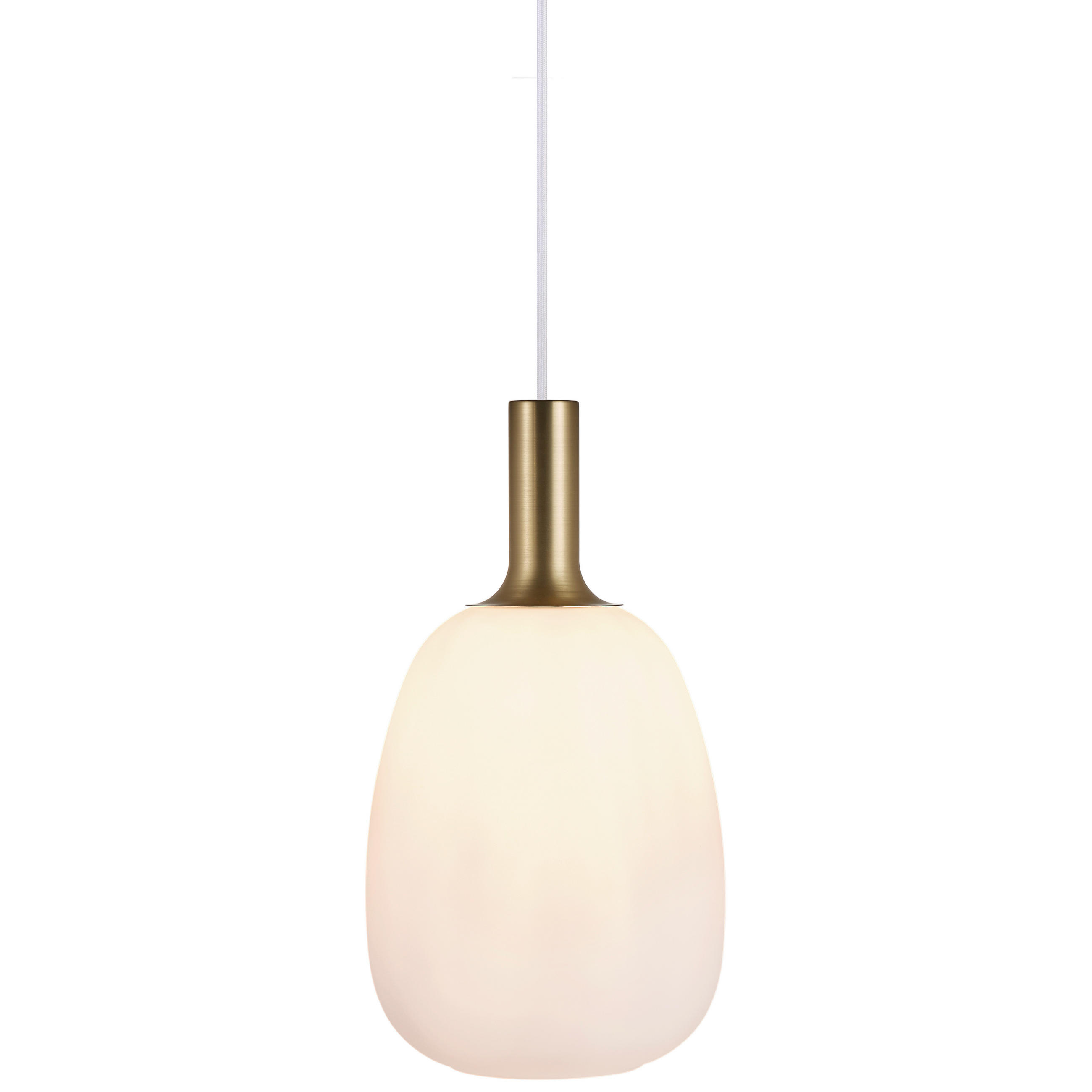 Hängeleuchte (1-flammig) aus O 43/343 cm  - Messingfarben/Schwarz, Basics, Glas/Metall (43/343cm) - Nordlux