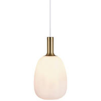 Hängeleuchte (1-flammig) aus O 43/343 cm  - Messingfarben/Schwarz, Basics, Glas/Metall (43/343cm) - Nordlux
