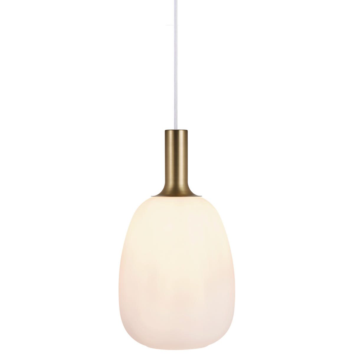 Hängeleuchte (1-flammig) aus O 43/343 cm  - Messingfarben/Schwarz, Basics, Glas/Metall (43/343cm) - Nordlux