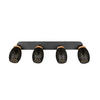 TAKSPOTLIGHT 74/27/12 cm   - svart/guldfärgad, Trend, metall/trä (74/27/12cm)