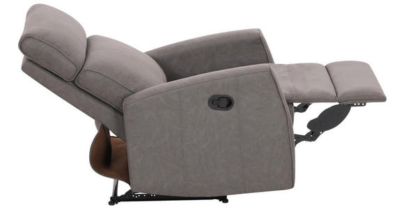 RELAXSESSEL Mikrofaser    - Schwarz/Grau, KONVENTIONELL, Kunststoff/Textil (73/105/93cm) - Xora