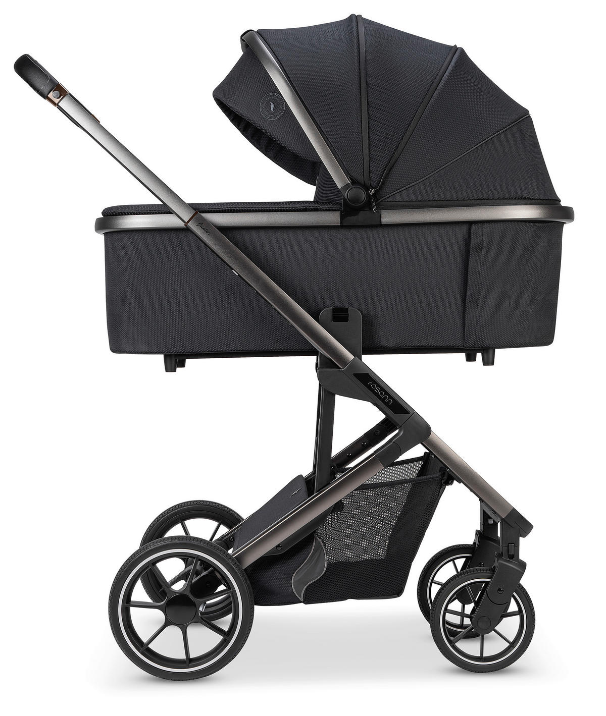 KOMBIKINDERWAGEN  Juntos  Coal  - Schwarz, Basics (84/97,5/53,5cm) - Osann