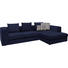 WOHNLANDSCHAFT in Textil Blau - Blau/Schwarz, Design, Kunststoff/Textil (304/194cm) - Dieter Knoll WOHNLANDSCHAFT in Textil Blau - Blau/Schwarz, Design, Kunststoff/Textil (304/194cm) - Dieter Knoll