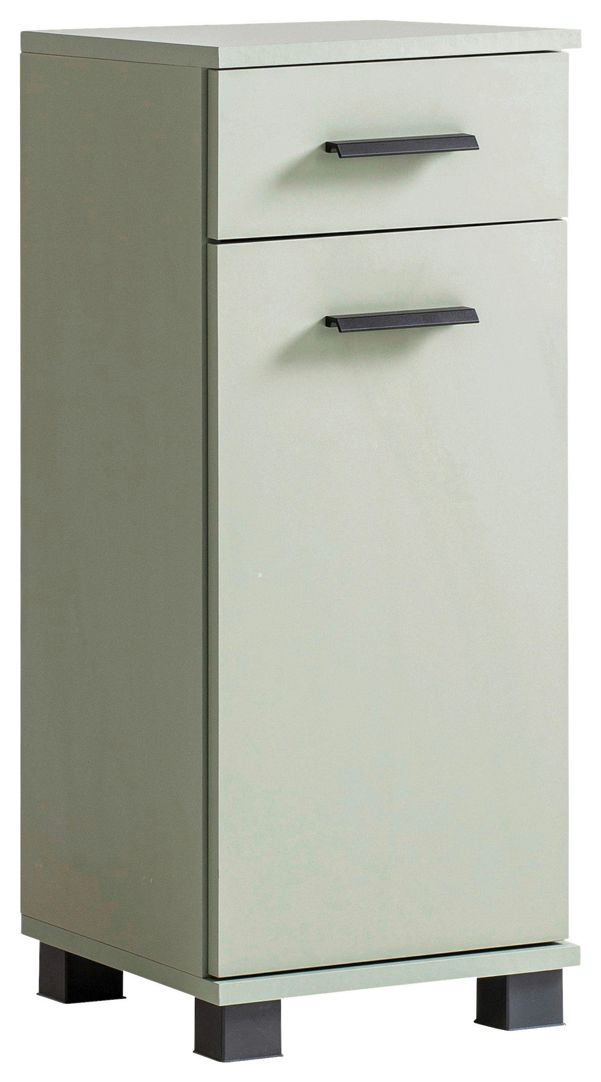 UNTERSCHRANK 30,3/75,3/32,6 cm   - Schwarz/Hellgrün, KONVENTIONELL, Holzwerkstoff/Kunststoff (30,3/75,3/32,6cm) - Stylife