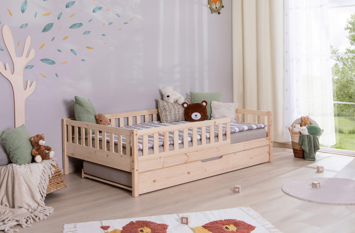 HAUSBETT 120/200 cm Naturfarben  - Naturfarben, Modern, Holz (120/200cm) - MID.YOU