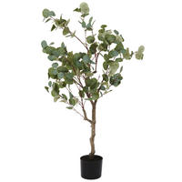 PLANTĂ ARTIFICIALĂ - gri închis/verde, Basics, plastic/textil (122cm) - Ambia Home