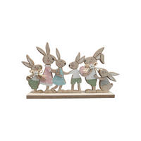 DEKOHASE - Pink/Gelb, LIFESTYLE, Holzwerkstoff (30/4/16cm)