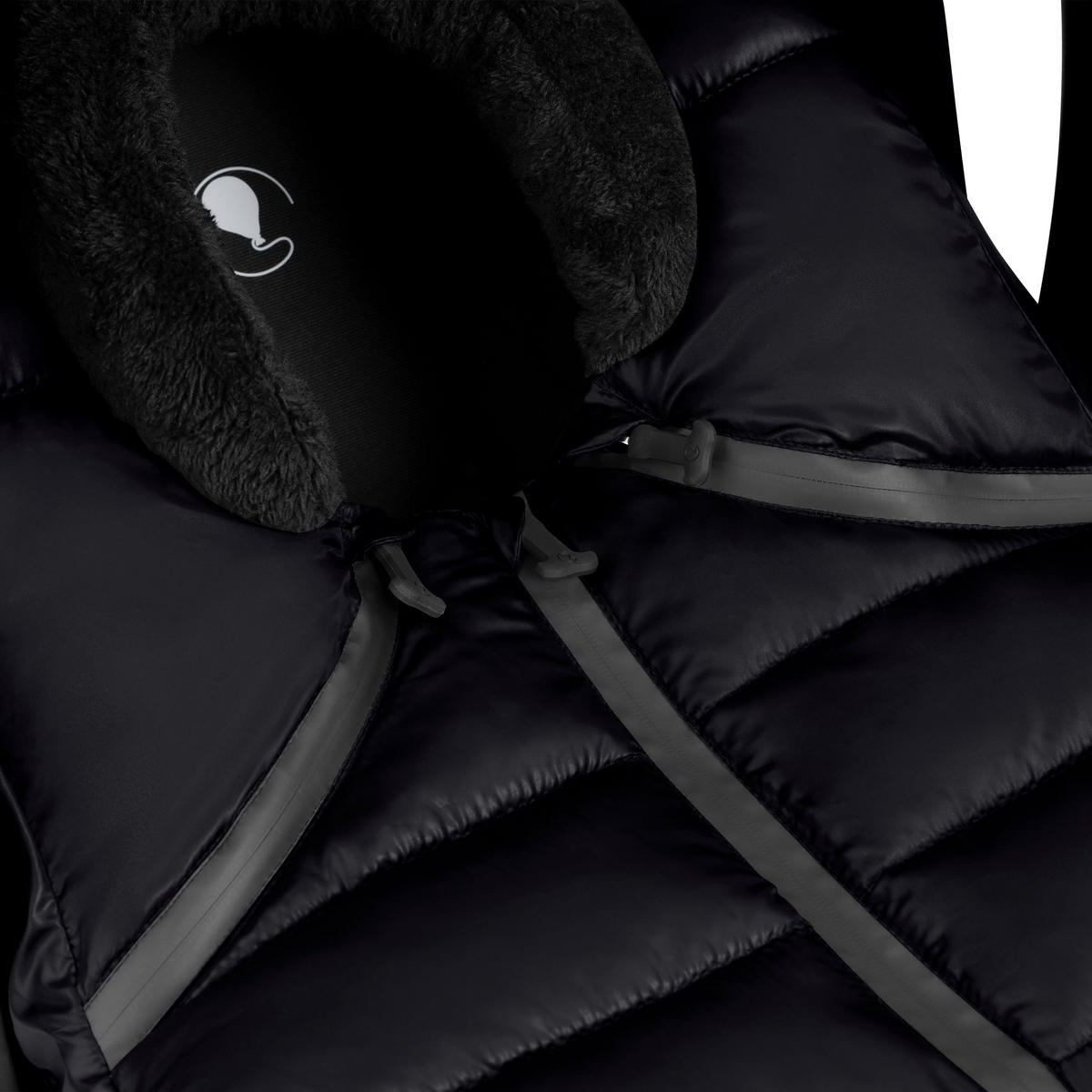 BABYSCHALEN-FUßSACK Tulip  - Schwarz, Basics, Textil (31/19/5cm) - ABC Design
