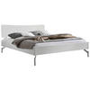 BETT 140/200 cm  in Weiß  - Alufarben/Weiß, Design, Metall (140/200cm) - Hasena
