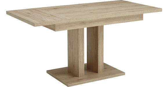 ESSTISCH 120-160/80/77 cm Holzwerkstoff Eiche San Remo rechteckig  - Eiche San Remo, Natur, Holzwerkstoff (120-160/80/77cm) - Cantus