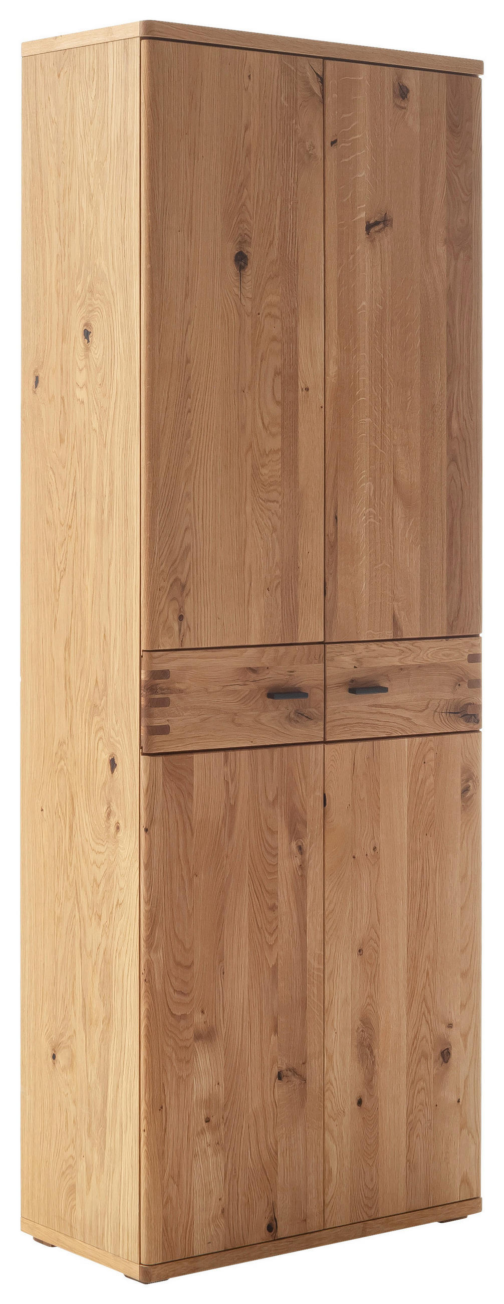 GARDEROBENSCHRANK  in 75/208/37 cm  - Wildeiche/Anthrazit, Natur, Holz/Holzwerkstoff (75/208/37cm) - Waldwelt
