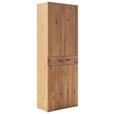 GARDEROBENSCHRANK  in 75/208/37 cm  - Wildeiche/Anthrazit, Natur, Holz/Holzwerkstoff (75/208/37cm) - Waldwelt