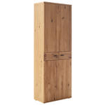 GARDEROBENSCHRANK in 75/208/37 cm - Wildeiche/Anthrazit, Natur, Holz/Holzwerkstoff (75/208/37cm) - Waldwelt