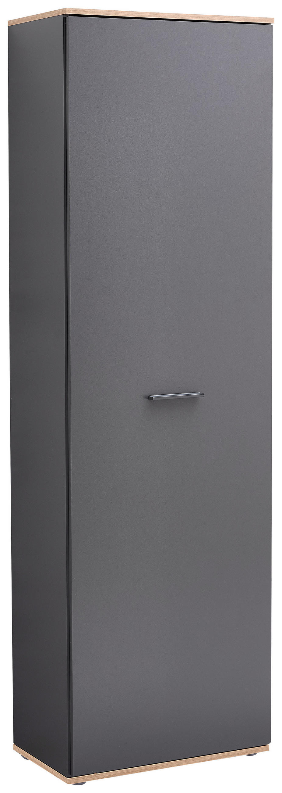 GARDEROBENSCHRANK Fynn in 60/199/38 cm - Anthrazit/Eiche Artisan, Design, Holzwerkstoff/Kunststoff (60/199/38cm) - Xora