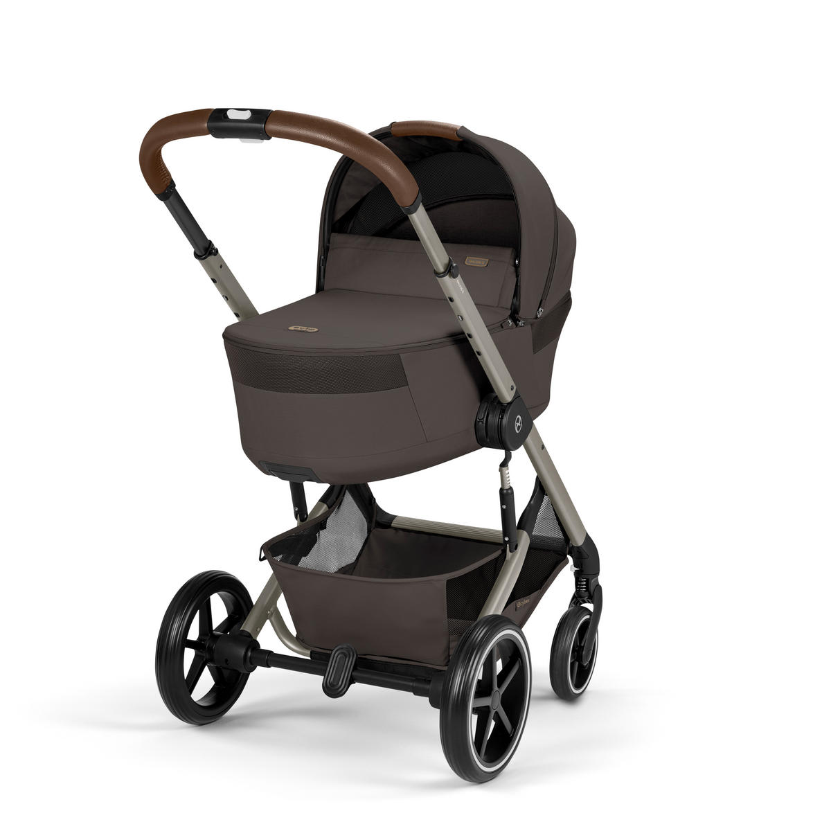 KOMBINIRANA DJEČJA KOLICA  Balios S Lux TPE inkl. Fold-Carrycot  - tamno smeđa/taupe, Basics, tekstil/metal (87/60/108cm) - cybex GOLD