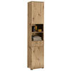 HOCHSCHRANK 40/191/32 cm  - Schwarz/Eiche Artisan, MODERN, Holzwerkstoff/Kunststoff (40/191/32cm) - MID.YOU
