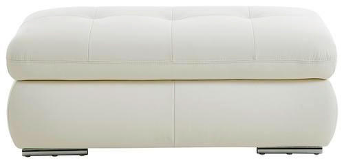Thumbnail - Beldomo Speed Hocker, Weiß, Leder, Echtleder, Rindleder, rechteckig, 129x49x64 cm, Goldenes M, Fußauswahl, Lederauswahl,...