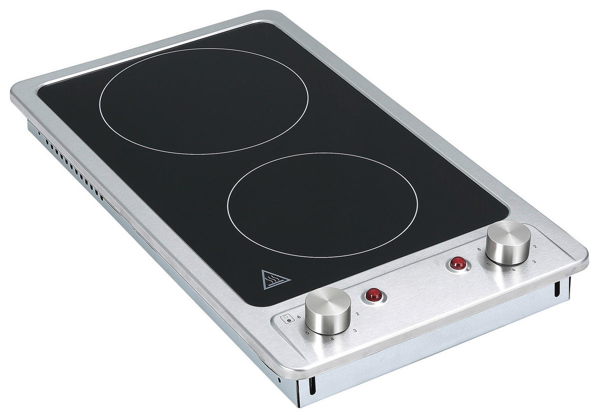 GLASKERAMIKKOCHFELD KM9120EN  - Edelstahlfarben, Trend, Glas/Metall (30/5/51cm) - Respekta