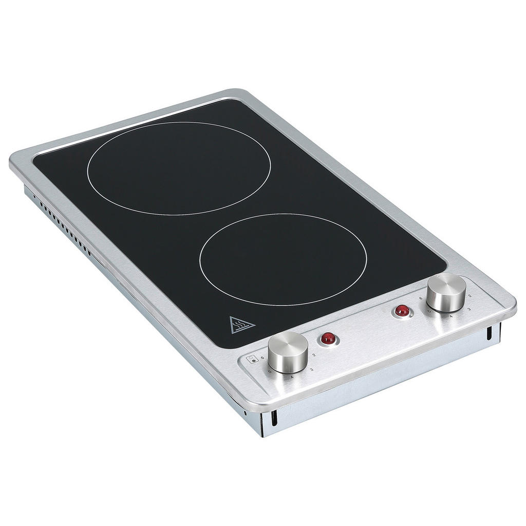 Thumbnail - Respekta Glaskeramikkochfeld Vinzenz, Edelstahl, Metall, Glas, 30x5x51 cm, Betriebskontrollleuchte, Küchen, Küchenelektr...