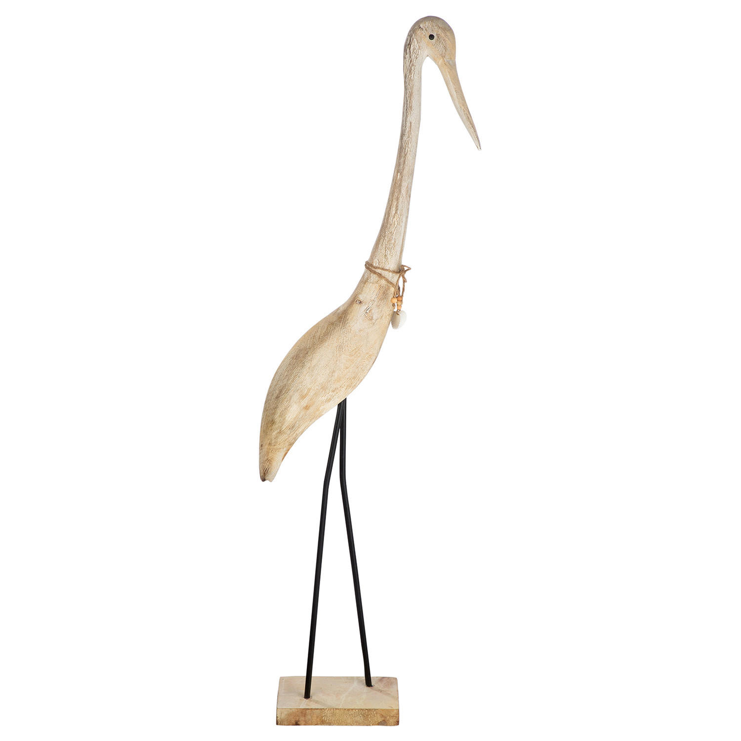 DEKOVOGEL - Beigebraun/Schwarz, Basics, Holz/Metall (43/112/13cm)