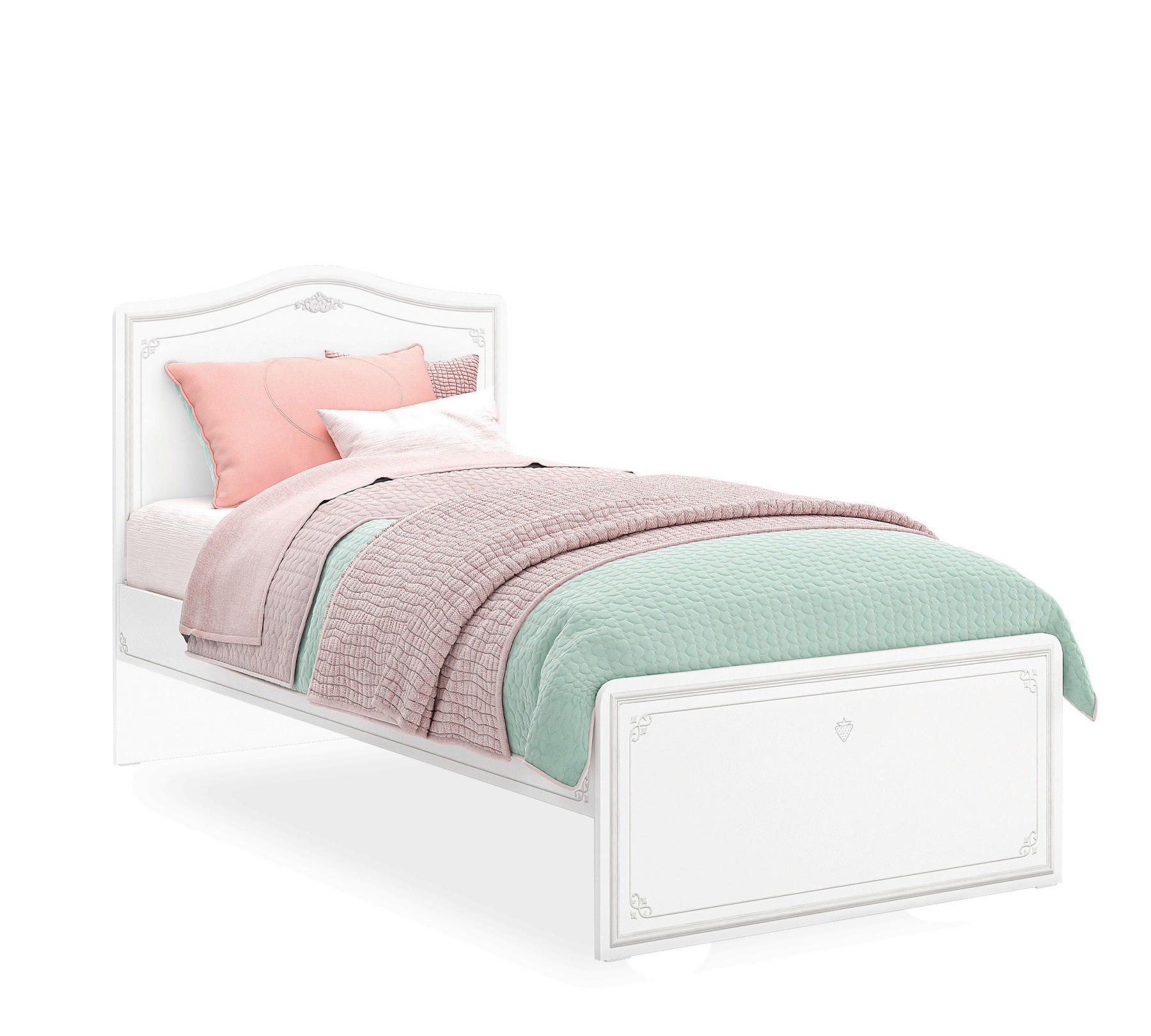 Pat 200/200 cm  in alb   - alb, Basics (200/200cm) - Cilek