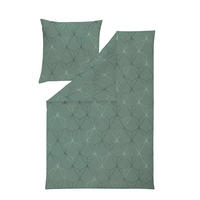 BETTWÄSCHE ATELIER Makosatin 155/220 cm  - Grün, Design, Textil (155/220cm) - Estella