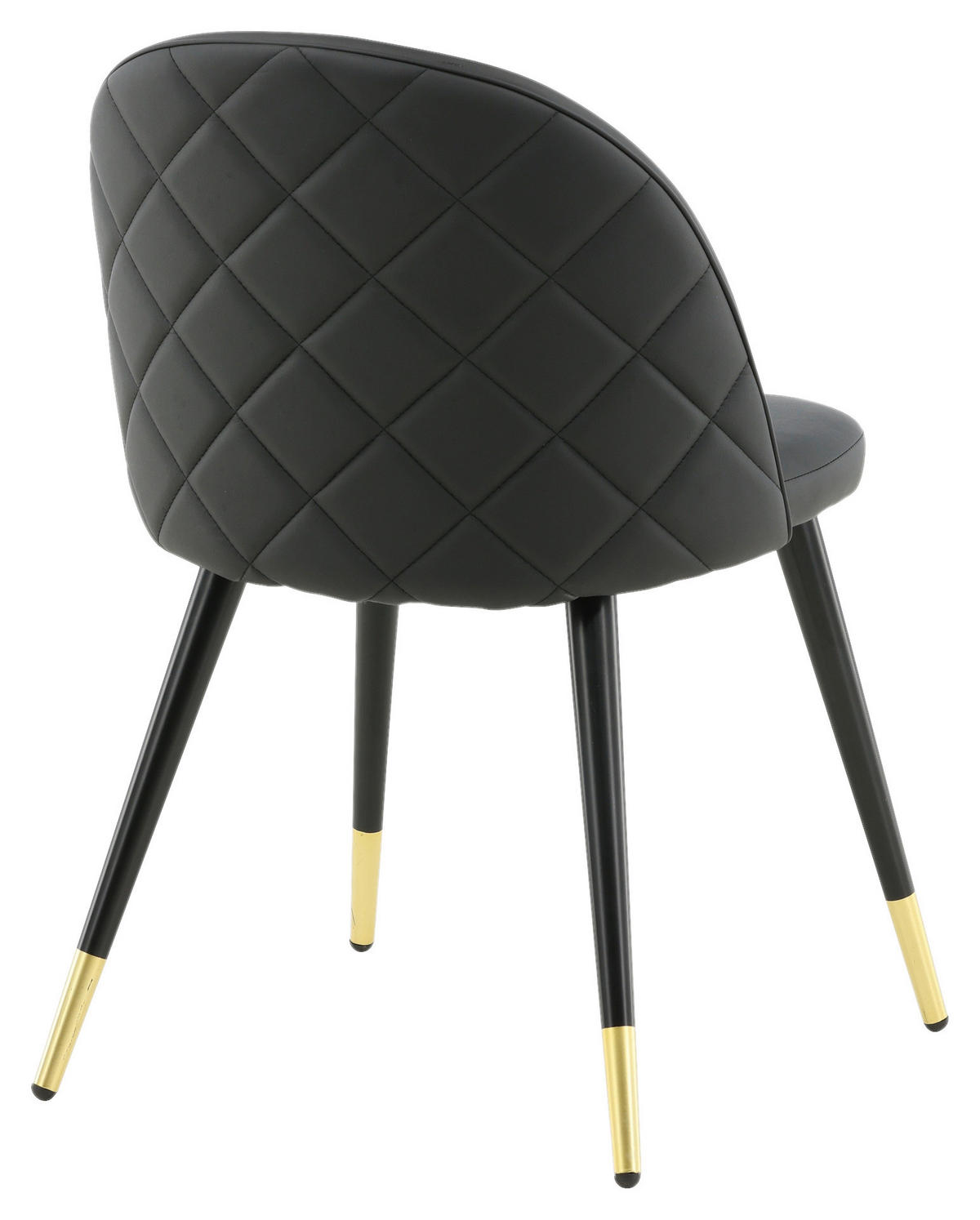STOLSET stål läderimitation  - svart, Design, metall/textil (50/77/48cm) - Livetastic