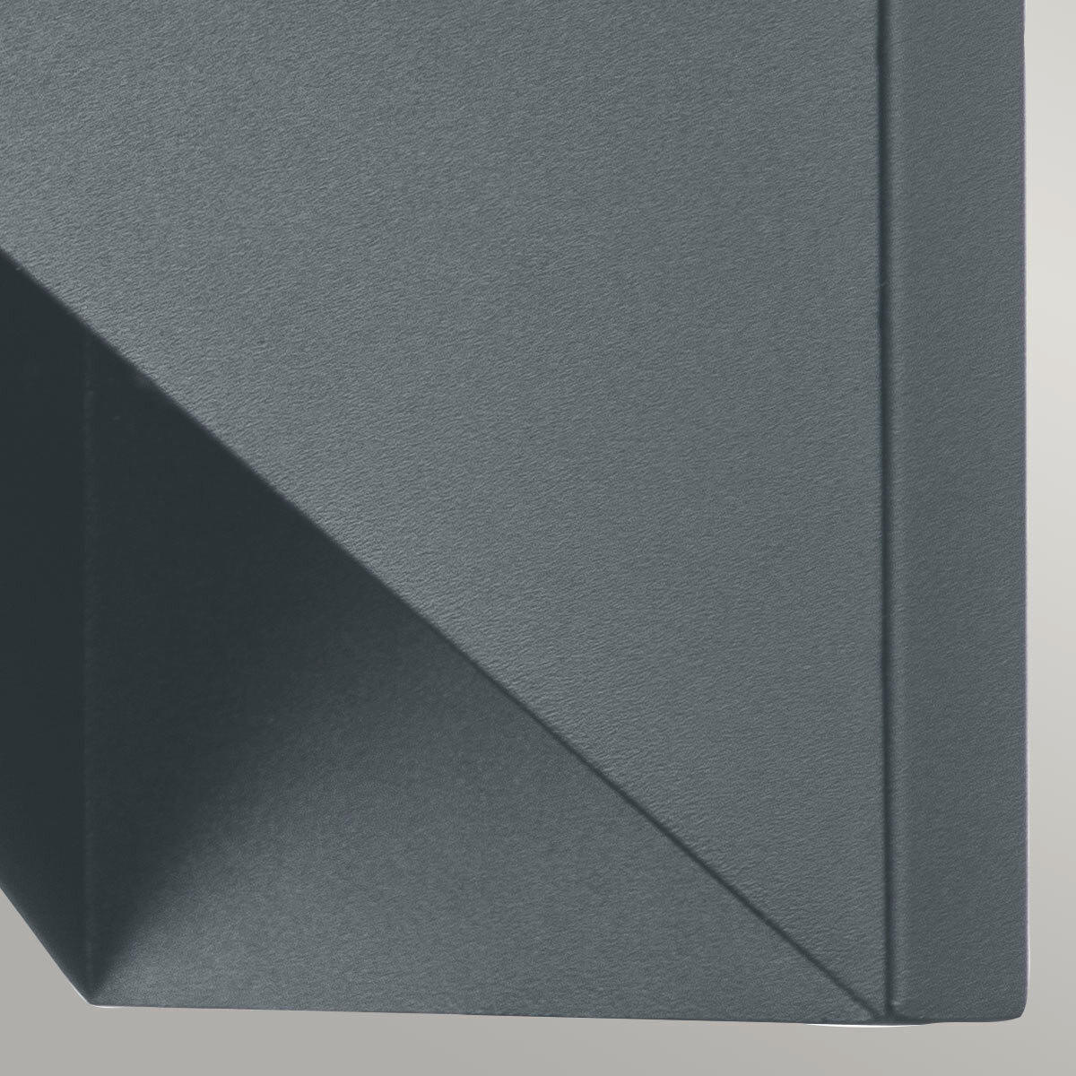 AUßENWANDLEUCHTE   - Grau, Design, Glas/Metall (19,7/10/24,7cm) - Elstead Lighting