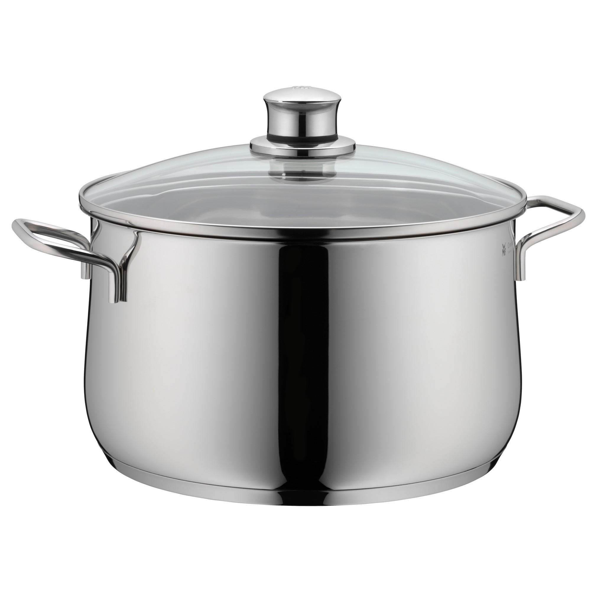 KOCHTOPFSET Diadem 5-teilig  - Edelstahlfarben, Basics, Glas/Metall - WMF