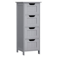 MIDI SKŘÍŇKA, šedá, 30/82/30 cm - šedá, Moderní, kompozitní dřevo (30/82/30cm) - MID.YOU